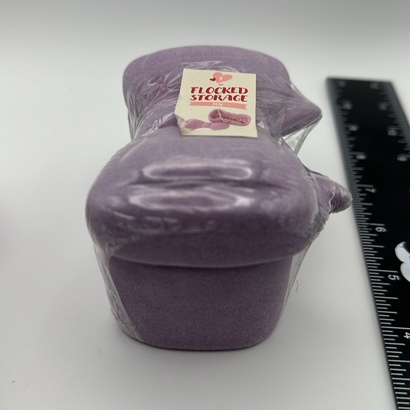 Set of 2 flocked storage bow containers - Picture 5 of 6